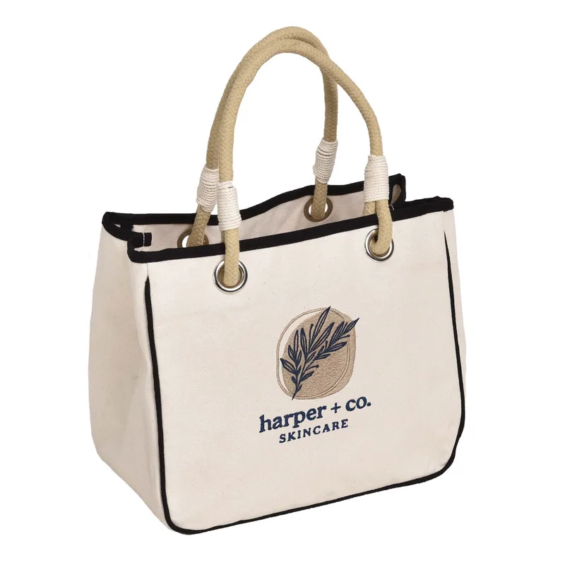 Rope Tote with Embroidery view 5
