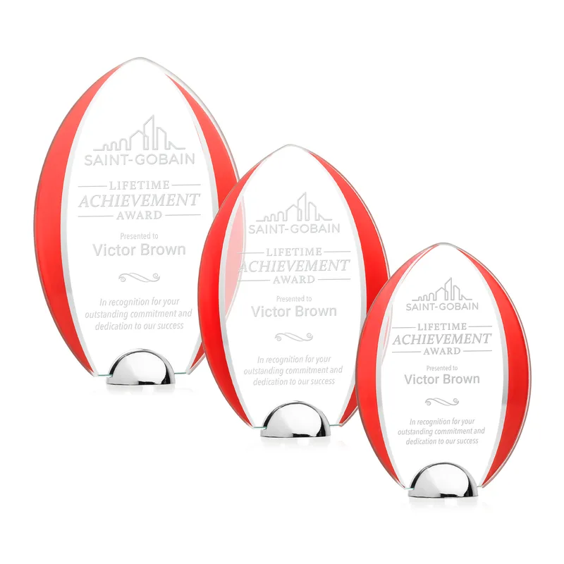 Deep Etch, Chrome, Red