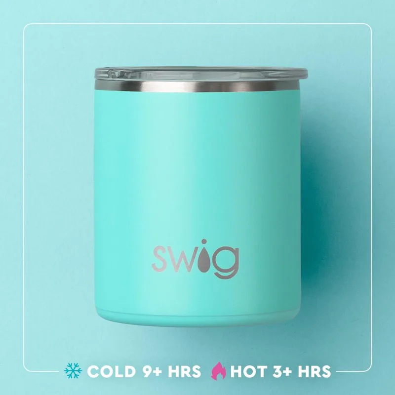 12 oz SWIG® Golf Ball Stainless Steel Insulated Lowball Tumbler view 4