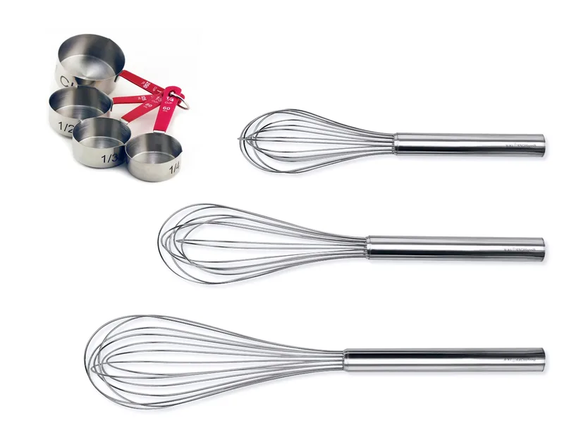 BergHoff 18/10 Ss 7Pc Bake Set: 3Pc Whisk Set & 4Pc Measuring Cup Set