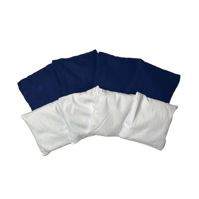 Portable Cornhole, 4 Navy & White Bean Bags view 2