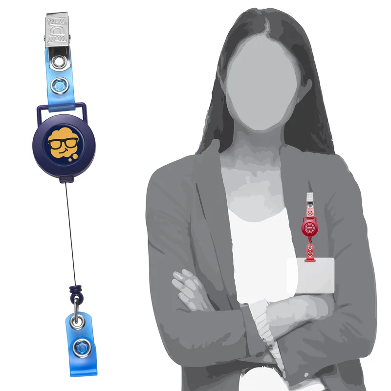 Round Hanger Retractable Badge Reel view 3