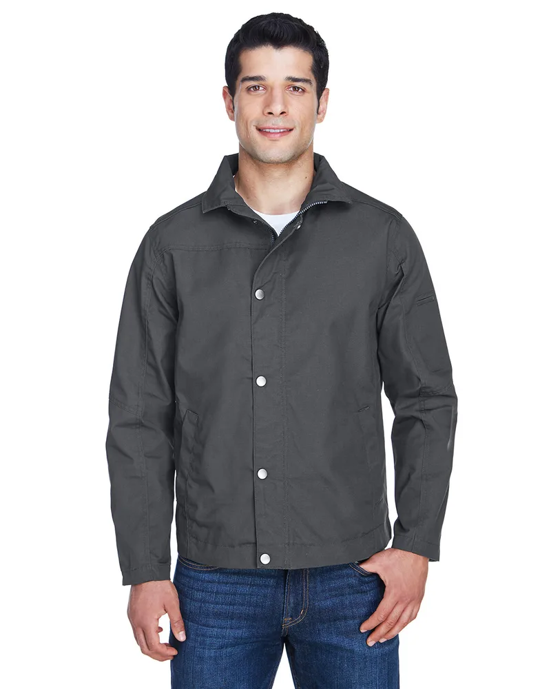 Harriton Men's Auxiliary Canvas Work Jacket view 2