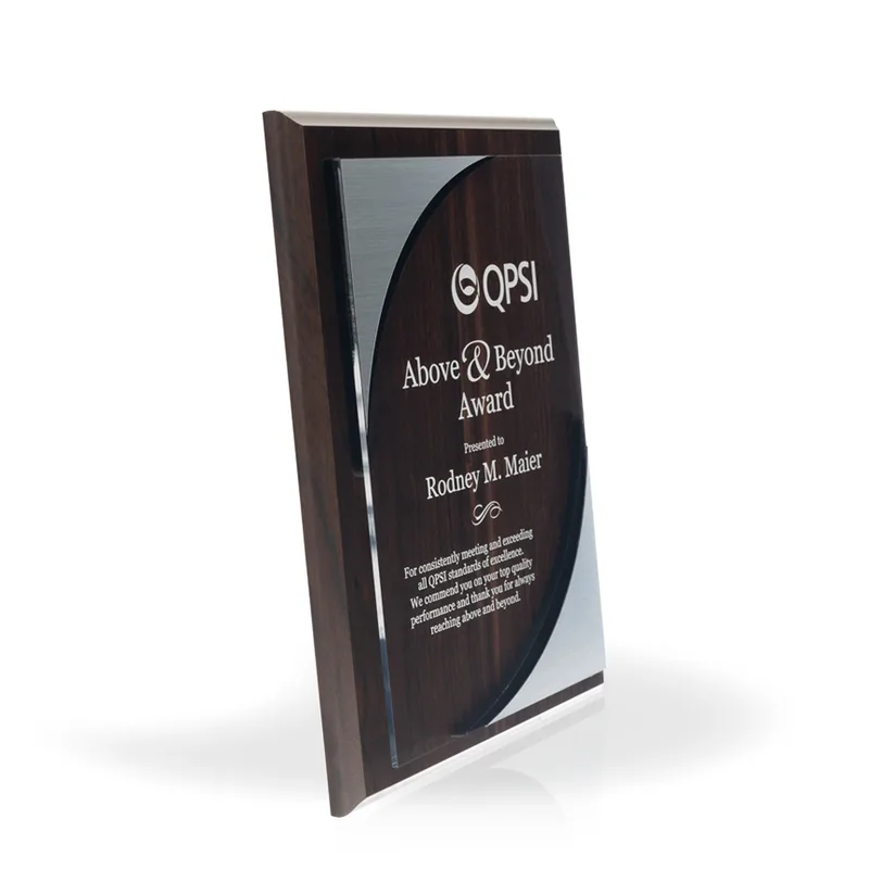 Ellipse Wood & Acrylic Plaque, 9" x 12" view 4