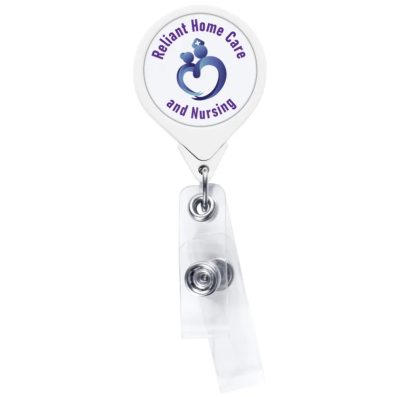 Anti-Microbial Round 2 Strap Retractable Badge Reel view 7