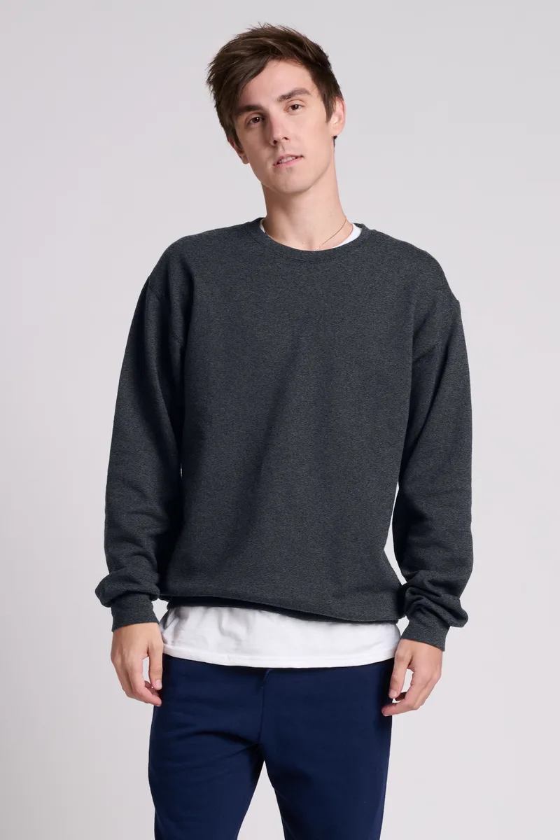 Jerzees Ultimate™ Unisex CVC Ring Spun Crewneck Sweatshirt view 3
