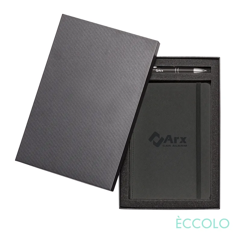 Journal & Clicker Gift Set, Black/Black