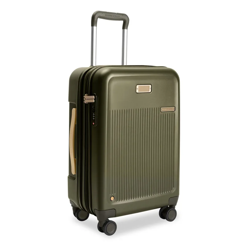 Briggs & Riley Sympatico 3.0 Essential Carry-On Expandable Spinner Luggage - Olive