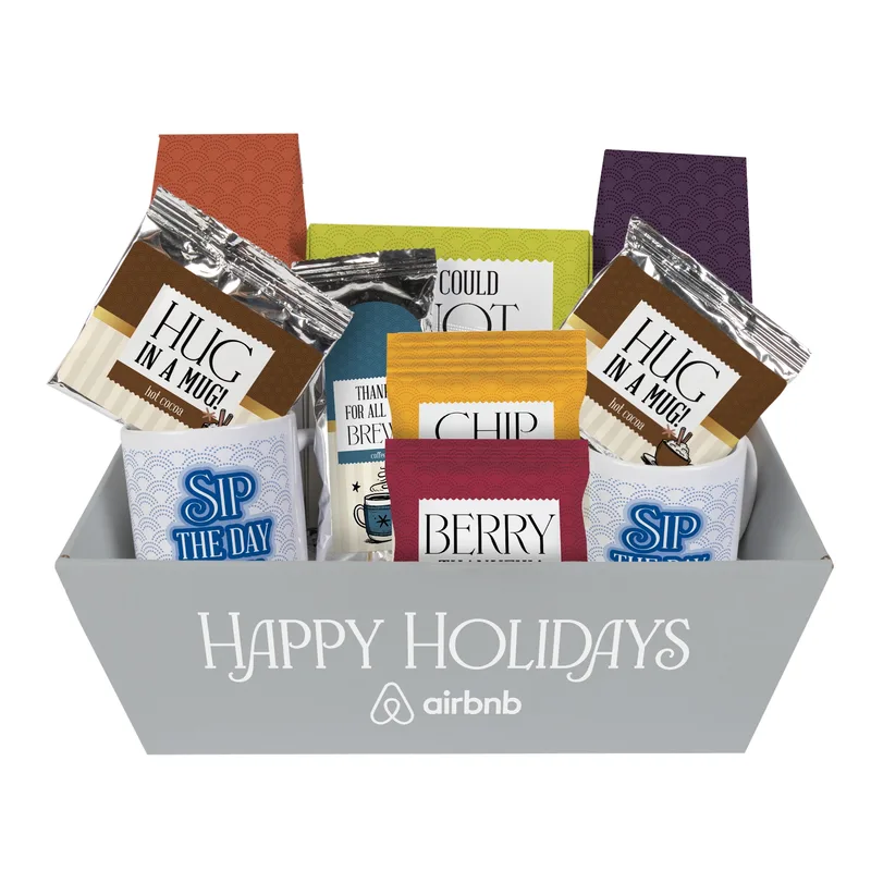 Sip and Savor Gourmet Tray with Mugs- Small