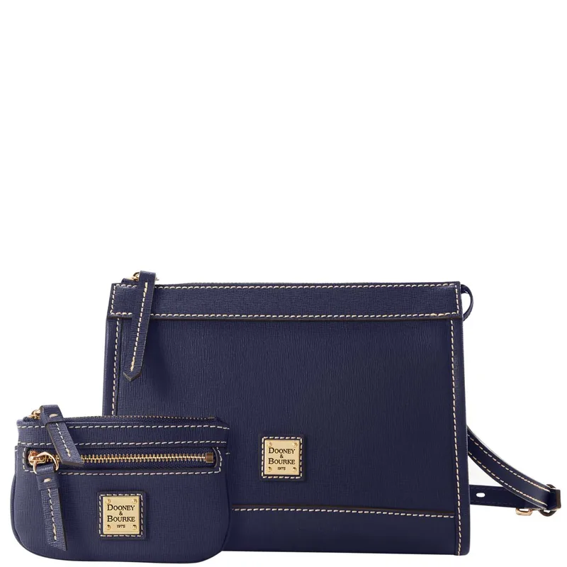 Dooney & Bourke Marine Saffiano Zip Crossbody w/Small Coin Case