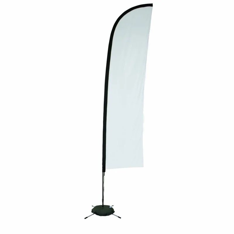 13' Premium Blade Sail Sign Flag, 1-Sided, Scissor Base view 2
