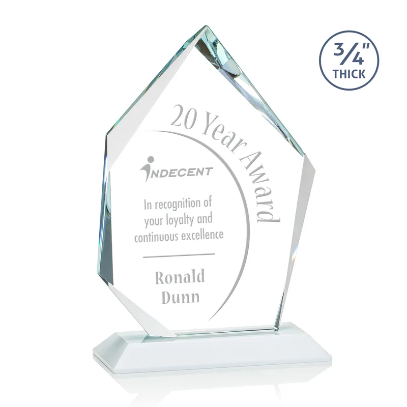 Deep Etch, Standard base, White, 7" x 10.75" x 3"