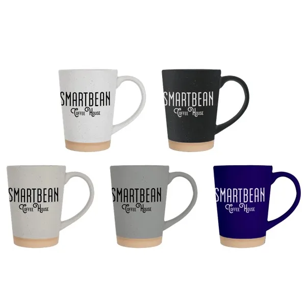 Toledo 15oz Speckle Latte Mug with Natural Bottom