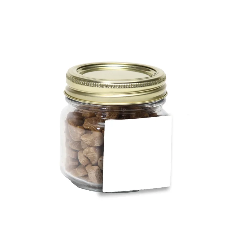 Half Pint Jar with Square Magnet Pet Fill view 2