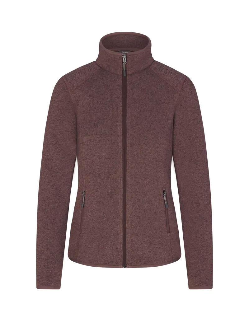 Ladies' Ashton Sweater-Knit Fleece Jacket view 7