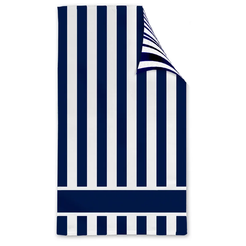 Double Sided Cabana Stripe Beach Towel view 6