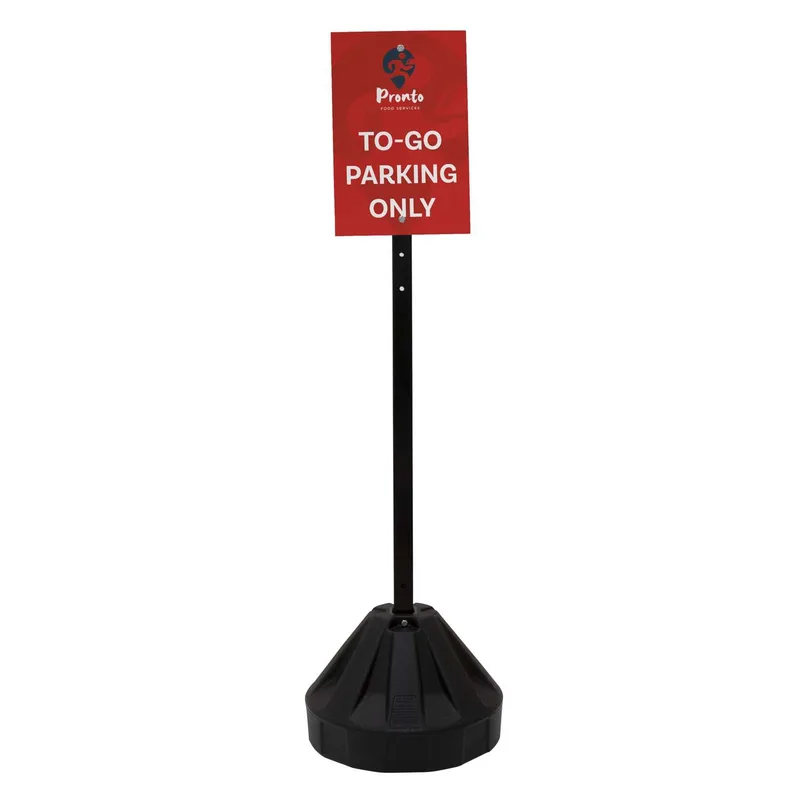 60" Rover Portable Sign Post Double-Sided Kit view 3