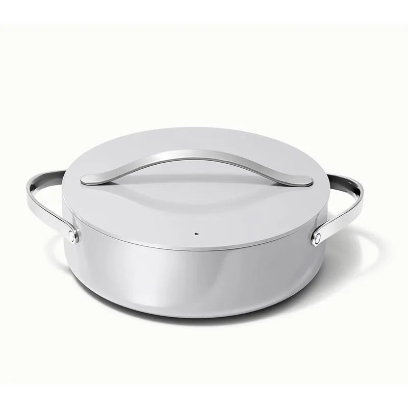 Caraway 6Qt Nonstick Ceramic Rondeau Pan W/ Lid Gray