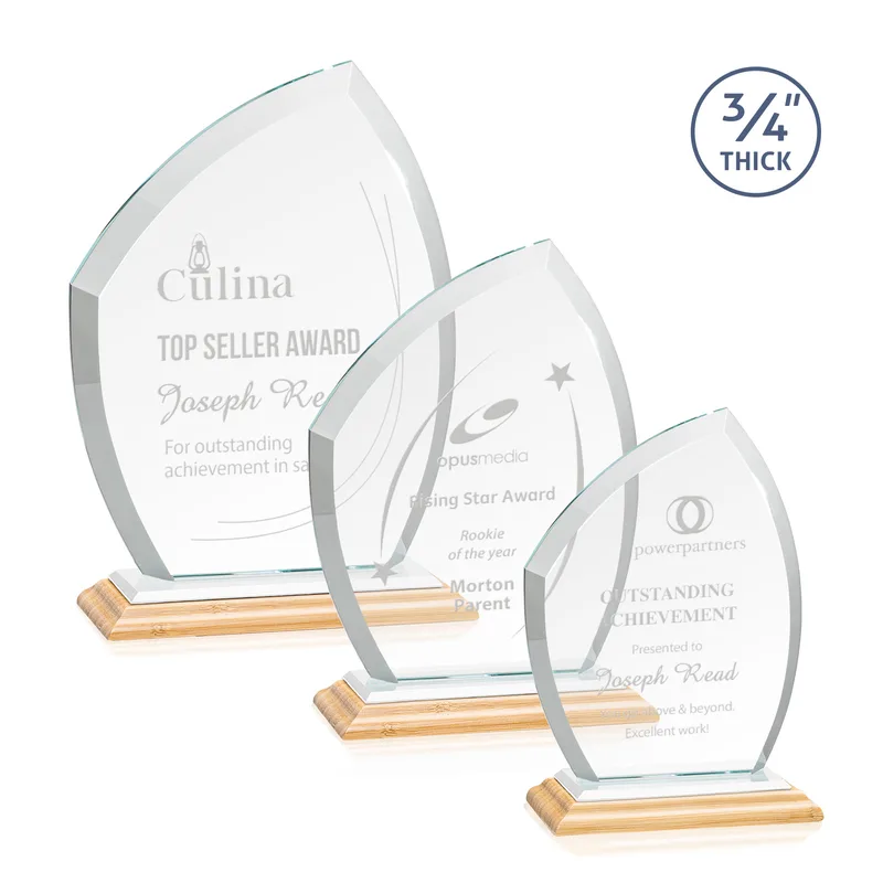 Deep Etch, Standard base, Bamboo, White