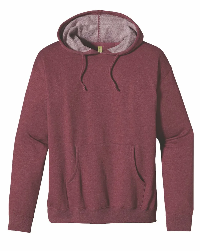 Econscious - Big Accessories Unisex Heathered Fleece Pullover Hooded Sweatshirt