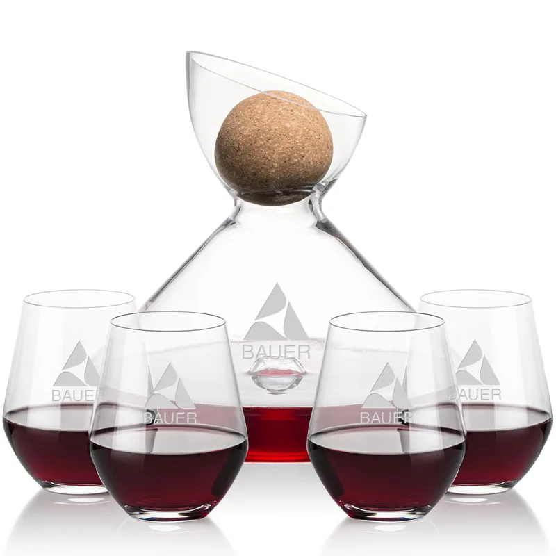 Carafe & 4 Stemless