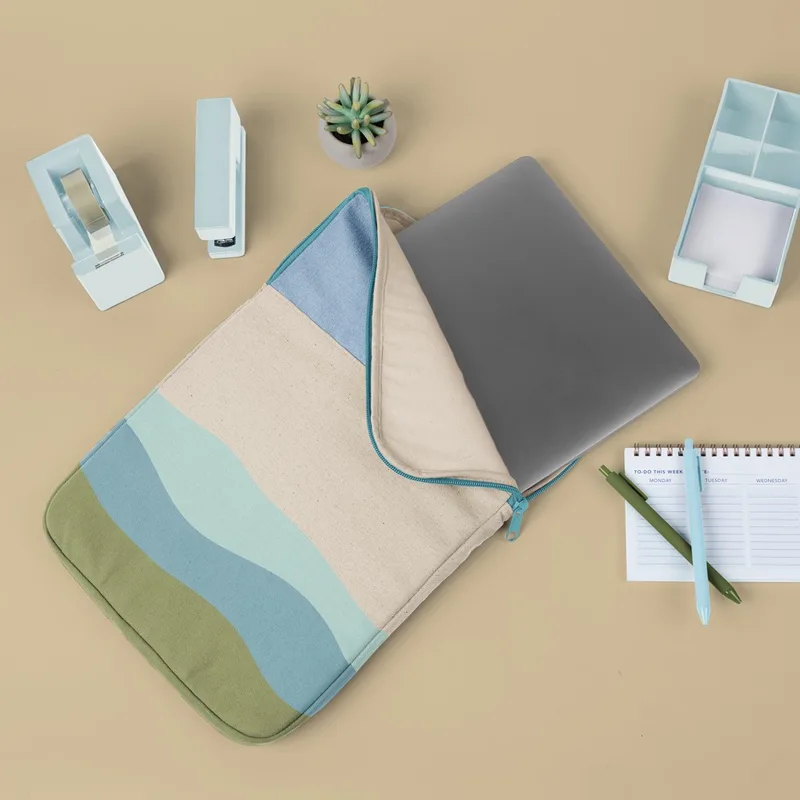 15" Portrait Laptop Sleeve (Colored Canvas)