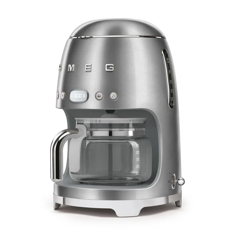 Smeg 50S Retro-Style 10 Cup Drip Filter Coffee Machine Stainless Steel