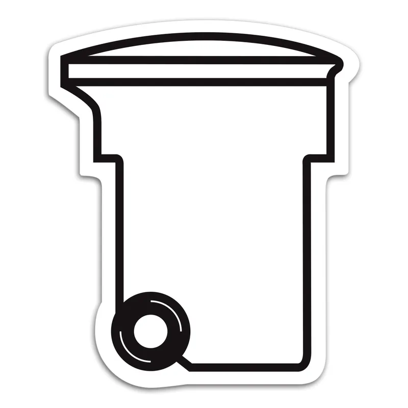 Go Green Recycling Bin Magnet view 2