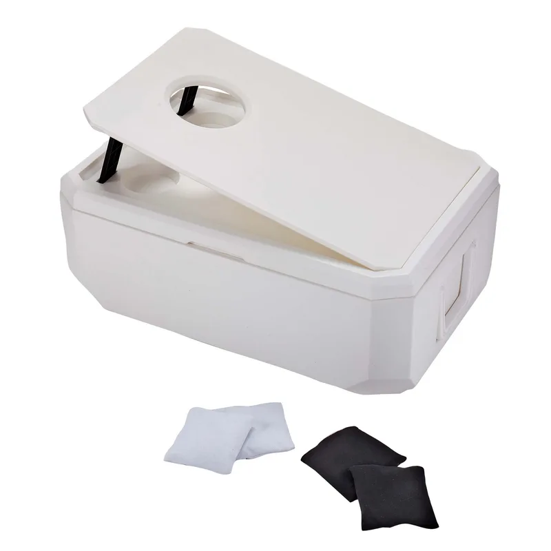 Cornhole Cooler with Imprint on Game Top view 2