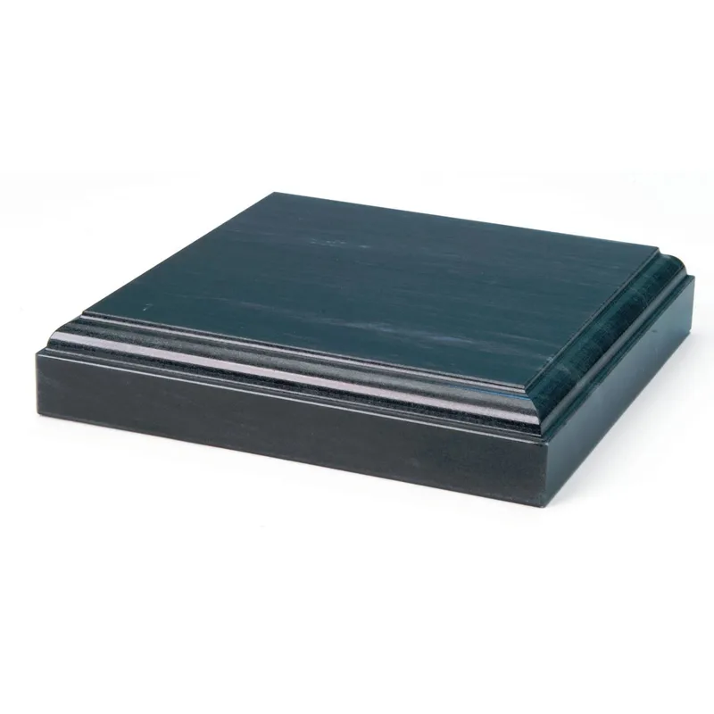 Large Beveled Black Marble Base view 2