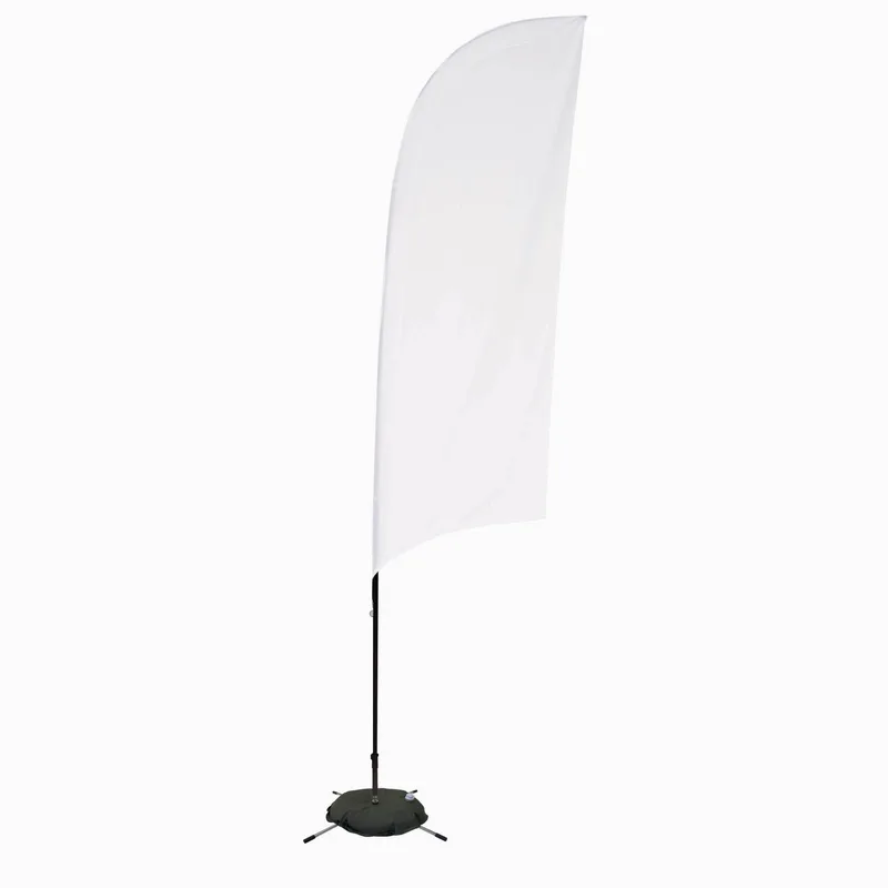 9' Streamline Razor Sail Sign Flag, 1-Sided, Scissor Base view 2