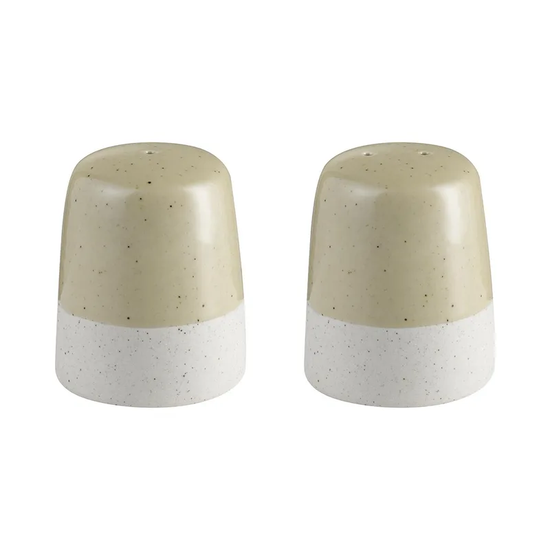 Blomus Sablo Ceramic Stoneware Salt And Pepper Shaker Set - Savannah Beige