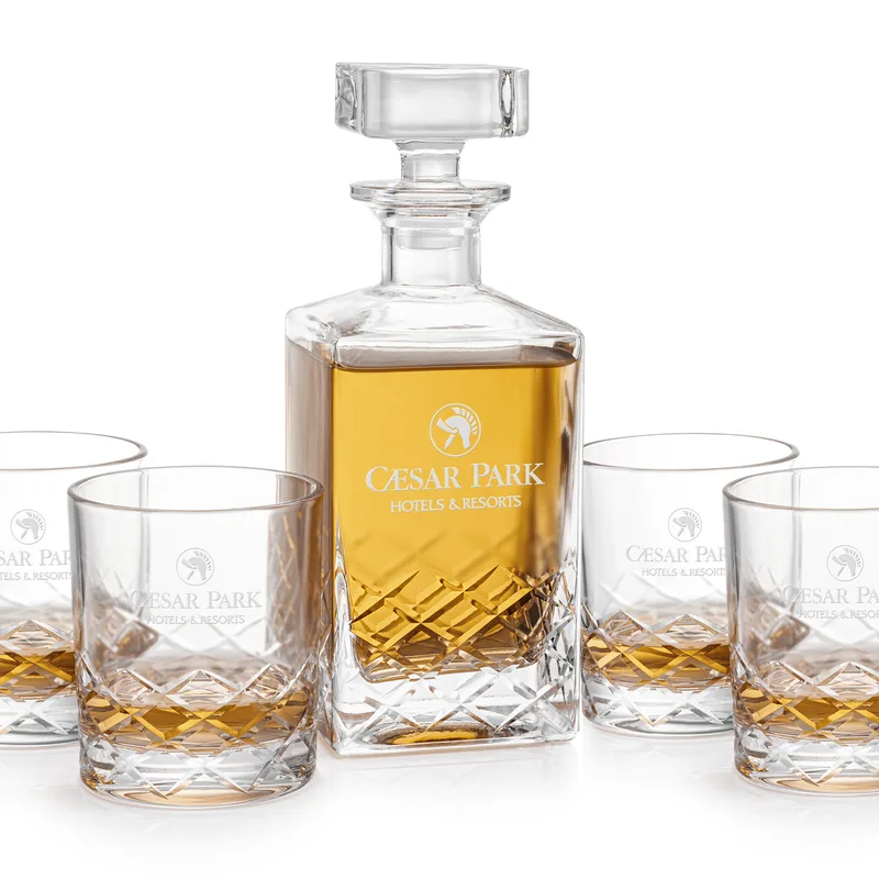 Decanter Set, Decanter & 4 OTR