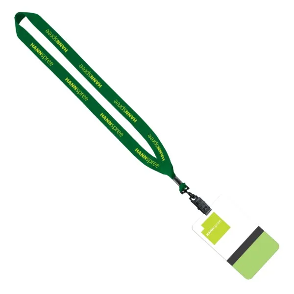3/4" Polyester Lanyard with 3" 5/8" x 5" 1/2" ID Badge view 2
