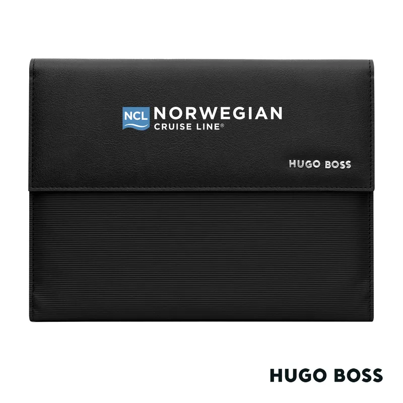 Hugo Boss® Pinstripe A5 Folder