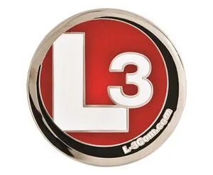 1.5" Brass Challenge Coin w/Nickel Plating view 3