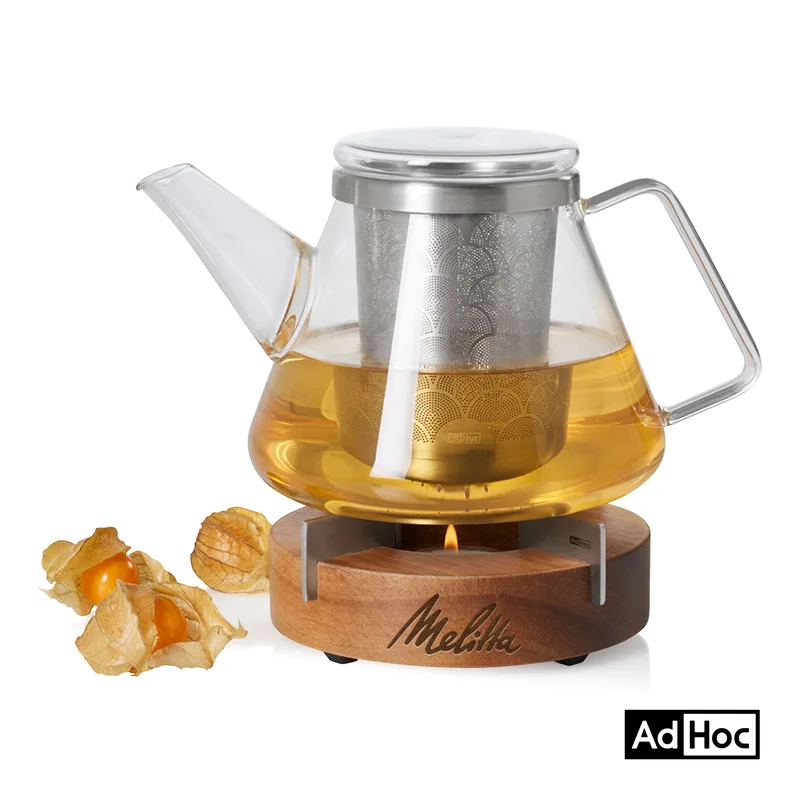 AdHoc® Fusion Glass Tea Pot & Warmer