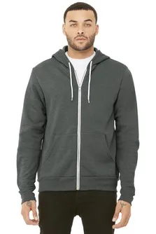 BELLA+CANVAS ® Unisex Sponge Fleece Full-Zip Hoodie. view 5