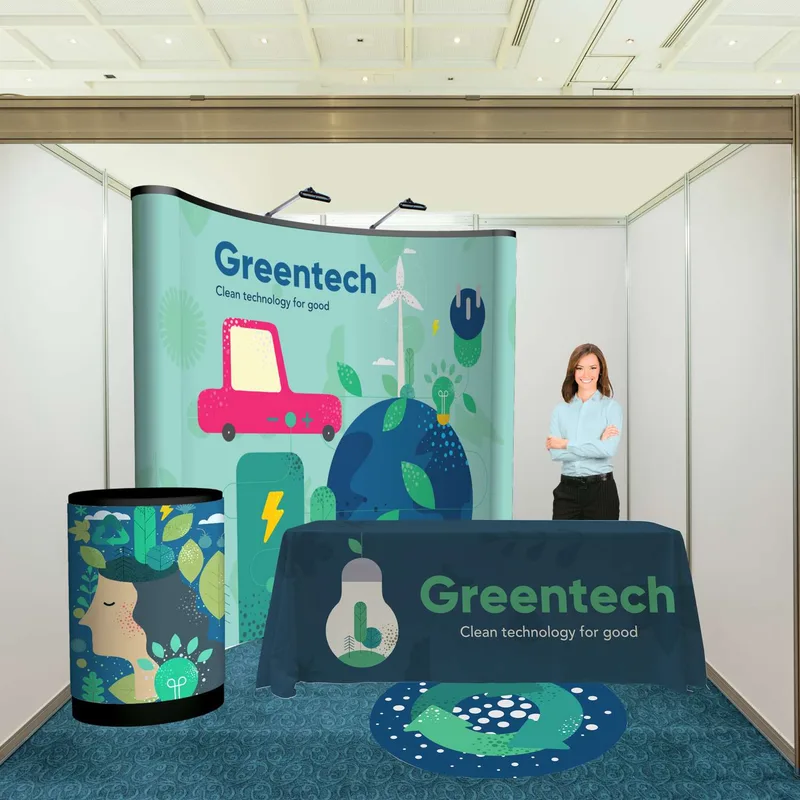 8' Curved ARISE Floor Display Kit (Full Mural) view 6