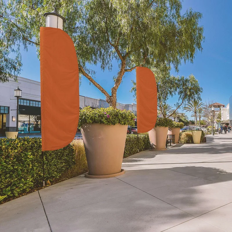 10' Solid-Color Stadium Flutter Flag Kit Single-Sided view 2