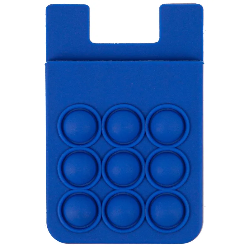 Popper Stress Reliever Silicone Phone Wallet view 2