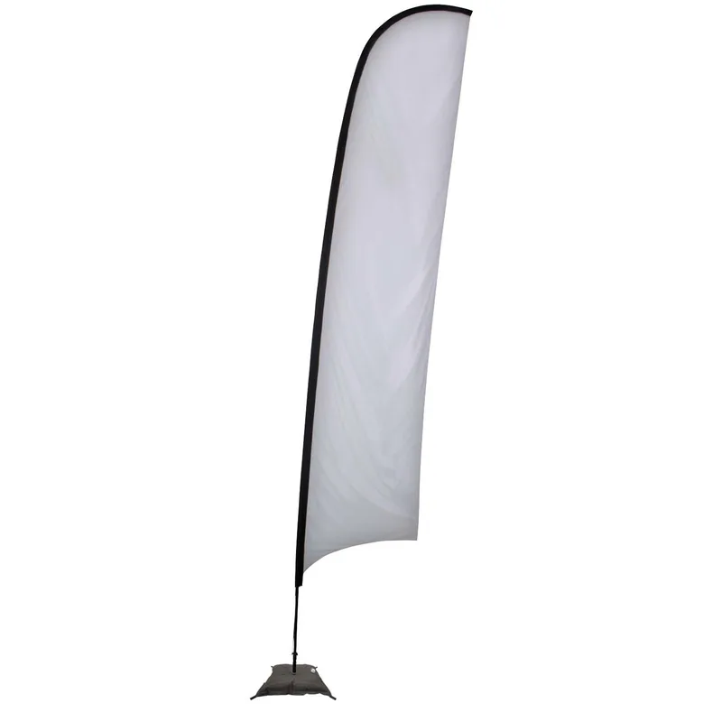 17' Elite Razor Nylon Sail Sign Flag, 1-Sided, Scissor Base view 2