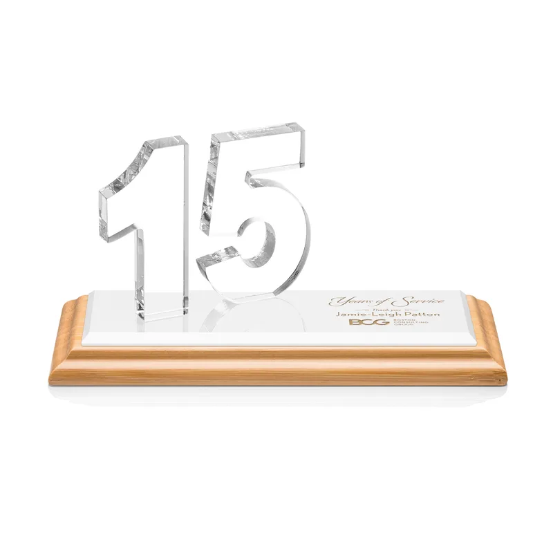 Deep Etch, Bamboo, White, 15 Years