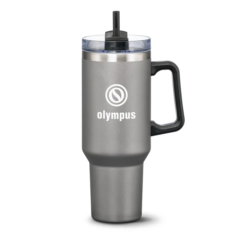 Compeer Handle Travel Mug w/Straw - 40oz