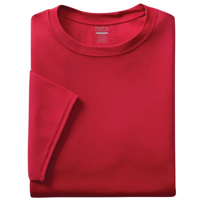 Red Blank Folded View