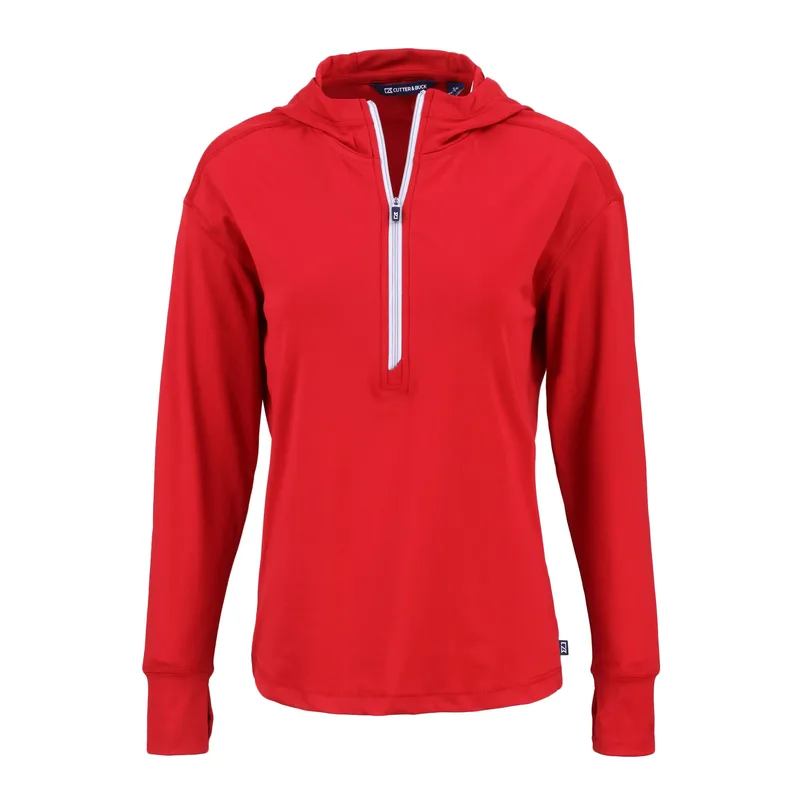 Cutter & Buck Daybreak Eco Recycled Womens Half Zip Hoodie view 5