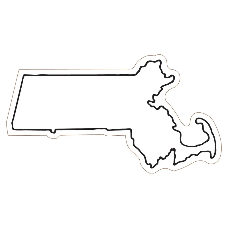 Massachusetts State Magnet view 2