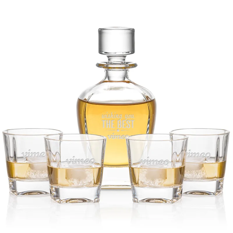 Decanter Set, Decanter & 4 OTR