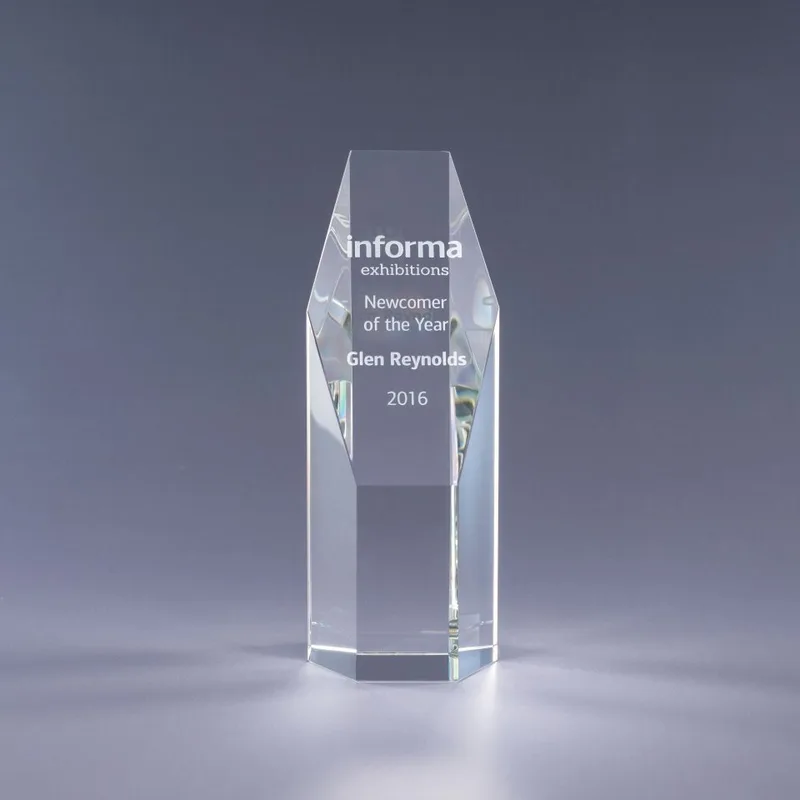 10" Pillar Crystal Award