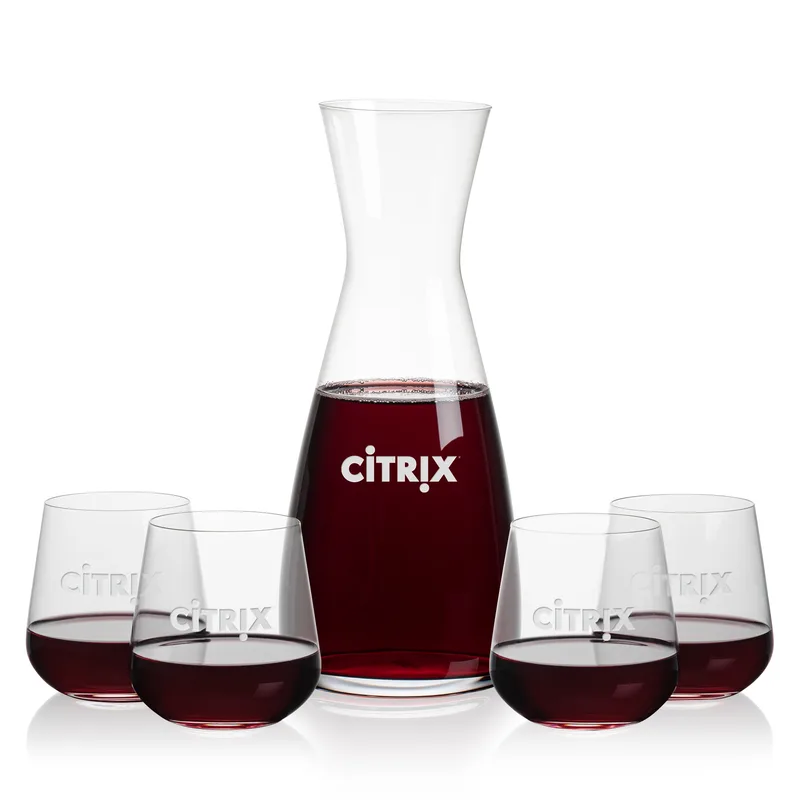 Carafe & 4 Stemless